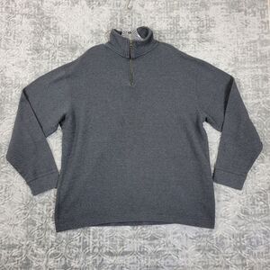 Red Head Sweatshirt Mens 2XL XXL Gray  1/4-Zip Heavy Charcoal Pullover